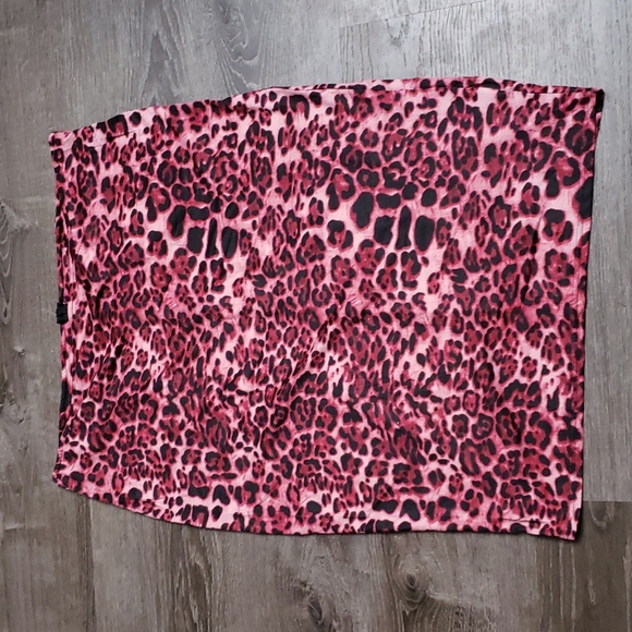 NWT WHITE MARK RED CHEETAH PENCIL SKIRT size 3X - Picture 2 of 9